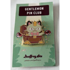 Gentlemon Pin Club Meowth Enamel Pin By Geoffrey Siu Pokemon